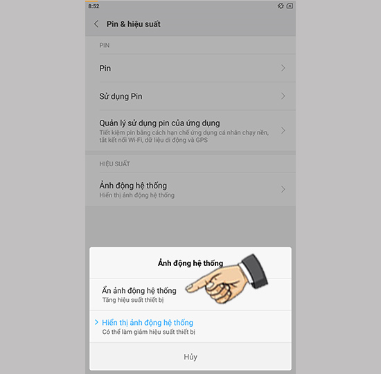 Vào ẩn ảnh động
